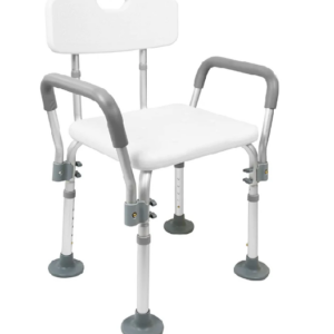 SILLA DUCHA CON RESPALDO Y APOYABRAZOS ACOLCHADOS